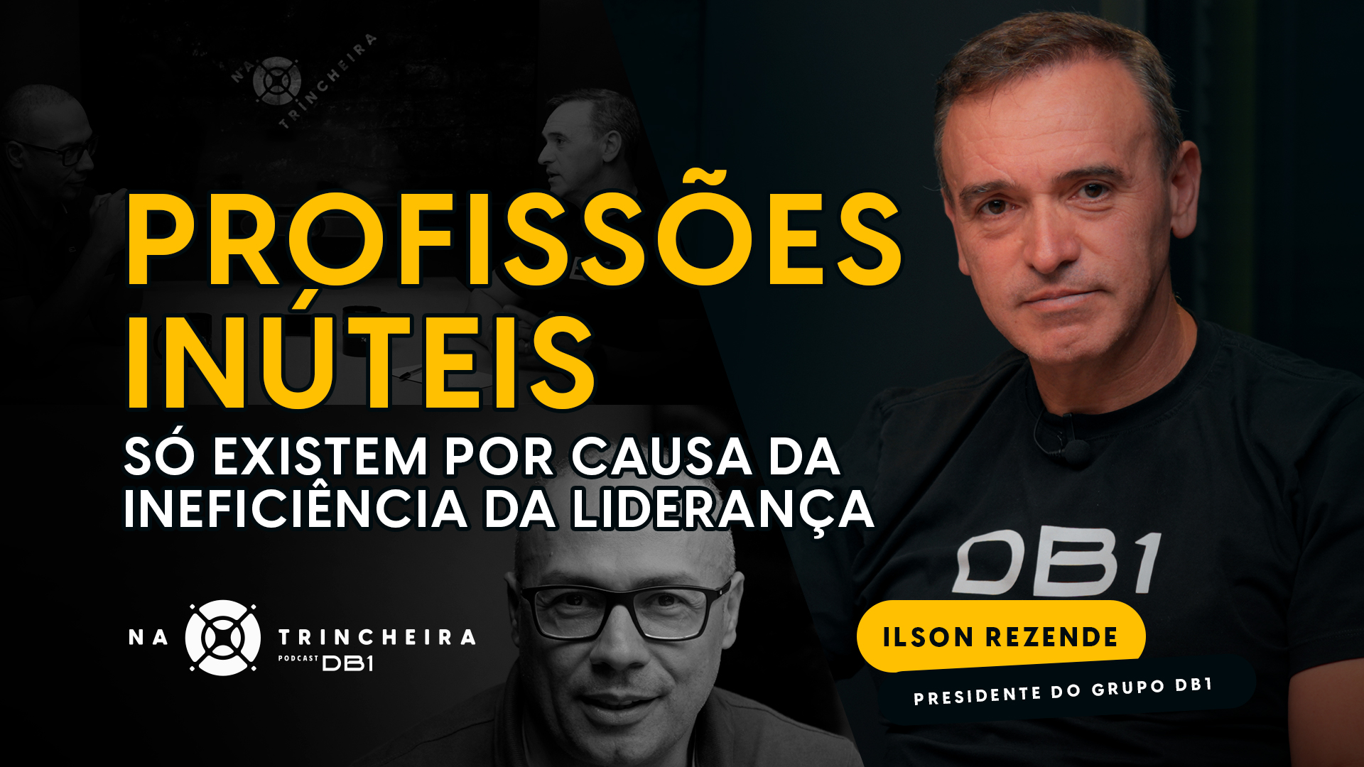 Ilson Resente, um dos hosts do Na Trincheira olhando para a câmera